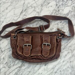 Sparrow Tree Brown Leather Distressed Bag